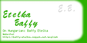 etelka baffy business card